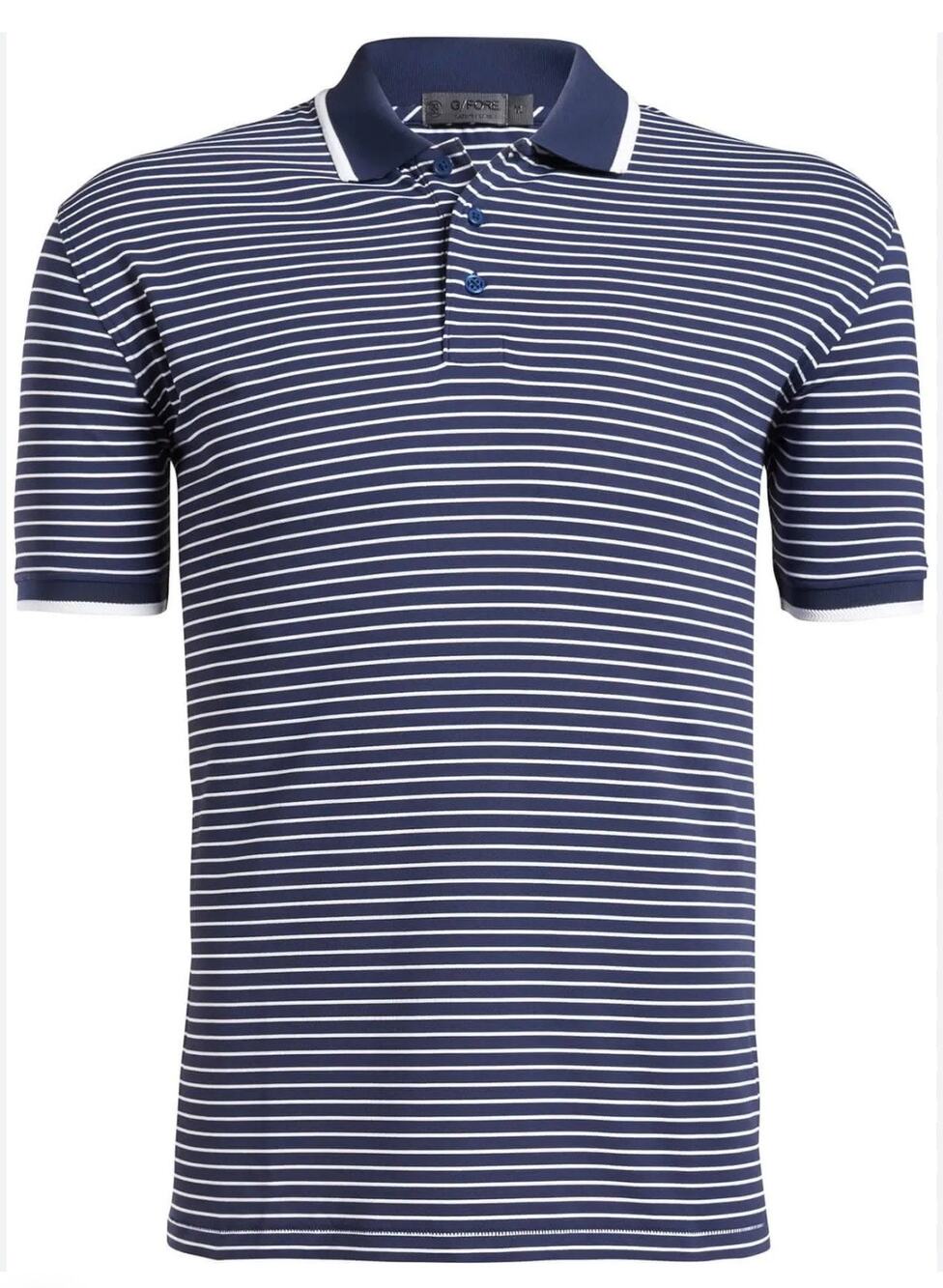 G/FORE Rib Collar Tech Pique Golf Polo Racer BLUE Size S
